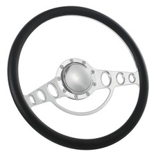 15.5 Billet Steering Wheels Black Half Wrap Restoration Parisienne Catalina Gm 15.5 Billet Steering Wheels Black Half Wrap Restoration Parisienne Catalina Gm