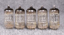 (5) Mullard 12AX7/ECC83 Tubes ~ Eico Branded ~ F92 Long Plates!