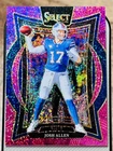 1ST ON PRINT 2024 Panini Select Josh Allen Concourse Pink Glitter Bills 01/15