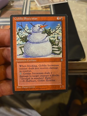 MTG Ice Age Goblin Snowman Never Played Nm