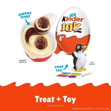 Kinder Joy Eggs, 6 Count, Treat Plus Toy, Sweet Creams and Chocolatey Wafers, In