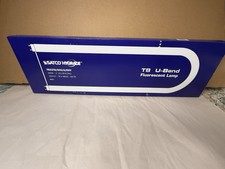 2 Pack Satco R T8 Cool White U-Bend Fluorescent Bulbs, 32 Watts, 3500k