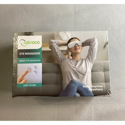 NEW Cotsoco Smart Eye Massager with Heat Music Remote M880-Plus White Sealed