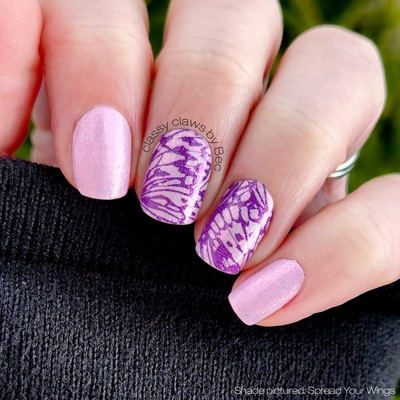 Color Street Nail Strips ~ SPREAD YOUR WINGS ~ PURPLE SHIMMER butterfly (FDS665)