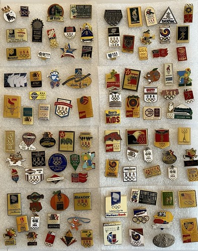 Lot 100 Olympia Anstecknadeln Vintage 1984 1988 1992 1994 1996 Sommer Winterspiele