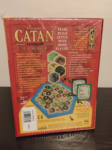 NEW CATAN 5-6 Player EXTENSION SET for CATAN Board Game - Picture 2 of 3