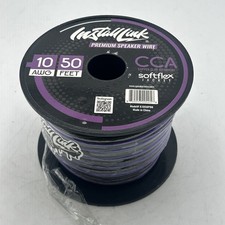 Install Link 10 AWG Gauge Speaker Wire Cable 50 Feet Stereo, Car or Home Th...