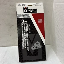 Morse Zwep351216mc Portable Band Saw Blade, 35-3/8” Qty 3