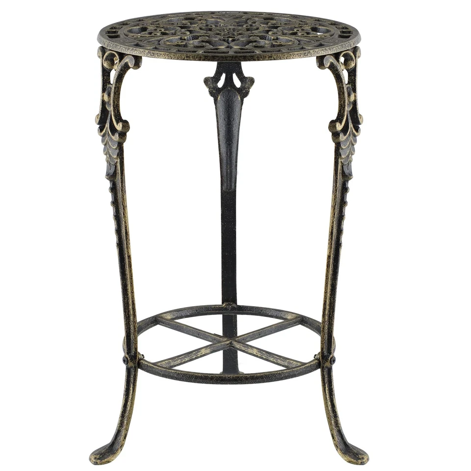 Чугунная подставка для горшечных растений высотой 18,8 дюйма, 2-уровневая стойка для рассады, высокопрочная... - Изображение 2 из 4