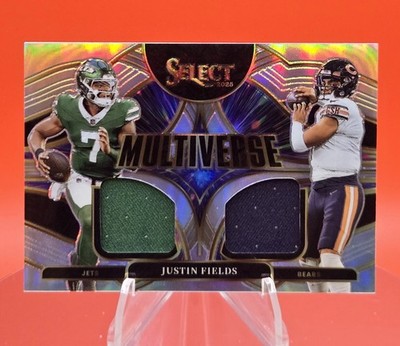 2025 Panini Select Justin Fields Multiverse Patch Silver /149