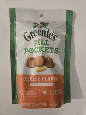 Greenies Pill Pockets Cheese Flavor Capsule Size 7.9 oz