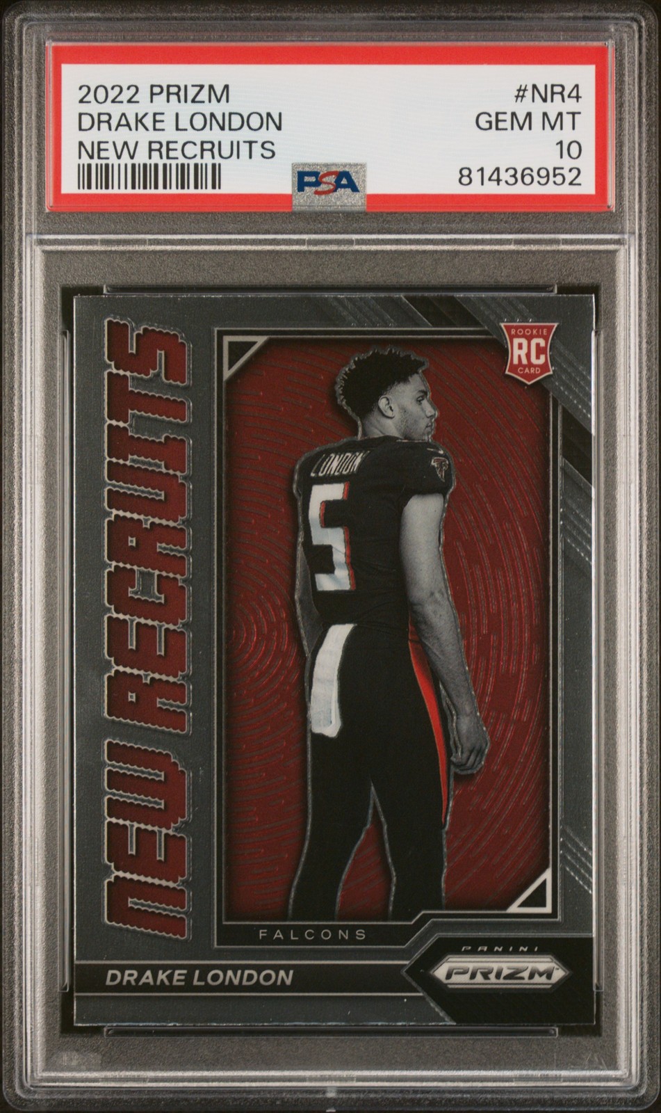 Drake London Panini Prizm New Recruits #NR4 Base