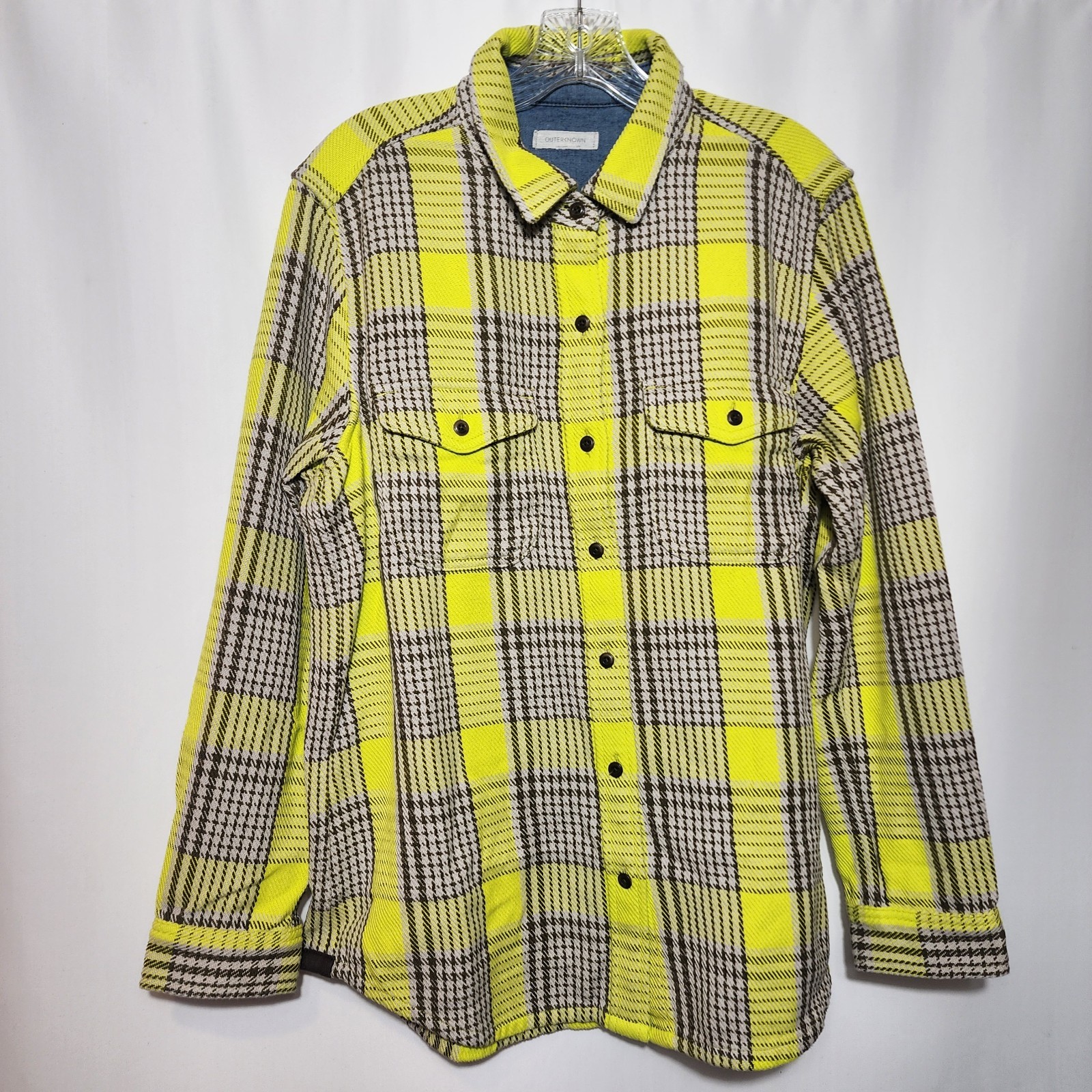 OuterKnown Button Down Plaid Flannel Blanket Shir… - image 1