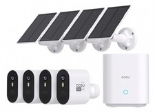AOSU Solar Max 4 Camera System, Outdoor, Wireless, 5MP, Home Security CCTV, New.