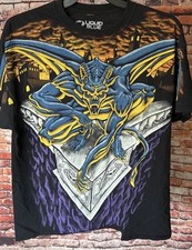Liquid Blue GARGOYLE All Over Print Double-Sided Graphic T-Shirt Adult Size XL