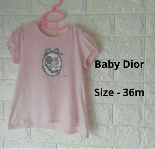 Baby Dior Baby T Shirt Oberteil für Mädchen Kinder Dior 90 95