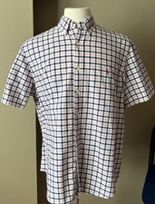 Ralph Lauren Polo Men's Pink/Blue Check S/S Button-Down Shirt XL Classic Fit