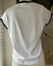 Agent Provocateur LIPS t shirt TOP retro L XL skater girl festival Janette