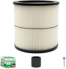 1 Pack 17884 Vacuum Cartridge Filter Replacement for Craftsman Shop Vac Filter 9