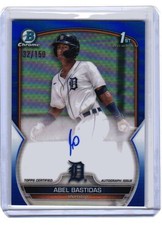 2023 Abel Bastidas Bowman Chrome 1st Blue Refractor Auto /150 #CPA-AB (H161)