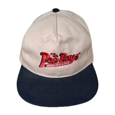 The Pep Boys Manny Moe & Jack Vintage Snapback Hat  1994 SIHeadwear Cap See Pics