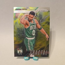 2024-25 Panini Prizm Basketball Fractal No.9 Jayson Tatum Boston Celtics Silver