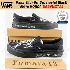 Vans Slip-On Babymetal Black White V98CF BABYMETAL Men's Size
