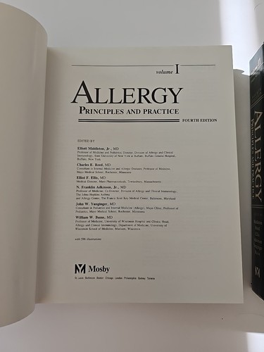Allergy Principles and Practice Vol 1 & 2 | 4th Edition | Middleton | Medical... - Picture 4 of 10