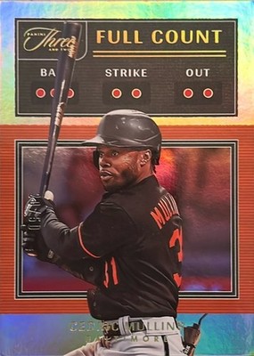 2022 Panini Three and Two Full Count#FC-19 Cedric Mullins Full Count Holo Gold
