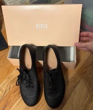 BLOCH Jazztap Ladies Tap Dance Shoes Black Size 8.5 S0301L Jazztap