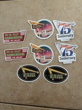 8 New In N Out Burger Hamburger Sticker Stickers