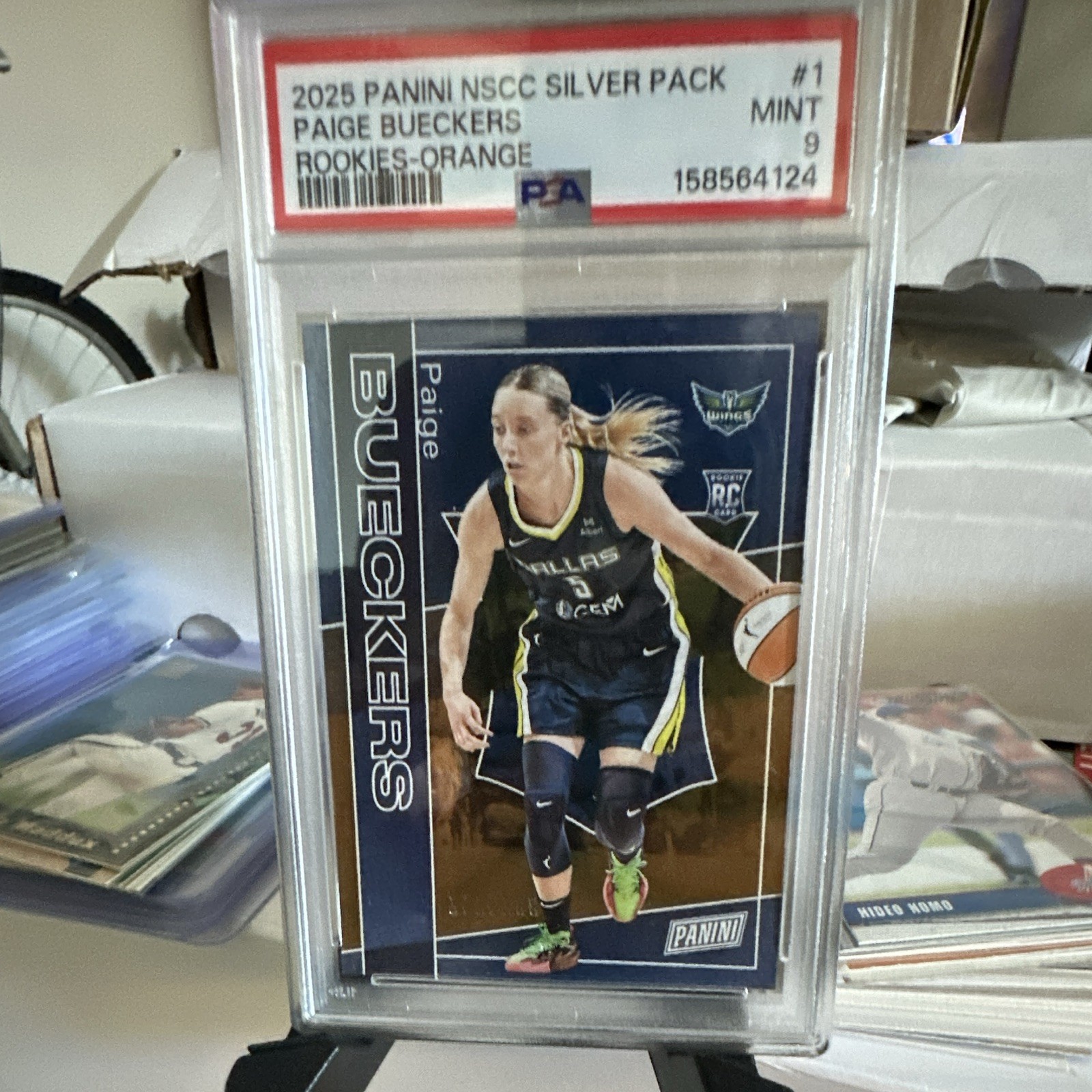 Panini 2025 NSCC Silver Pack Rookies Paige Bueckers RC1 Orange PSA 9 #/199
