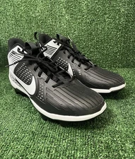 Nike Force Savage Pro 3 Football Cleats Black White Mens Size 14 DA5453-005