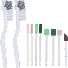 Crevice Cleaning Brushes Kit Small Narrow Brush for House Kitchen Bathroom