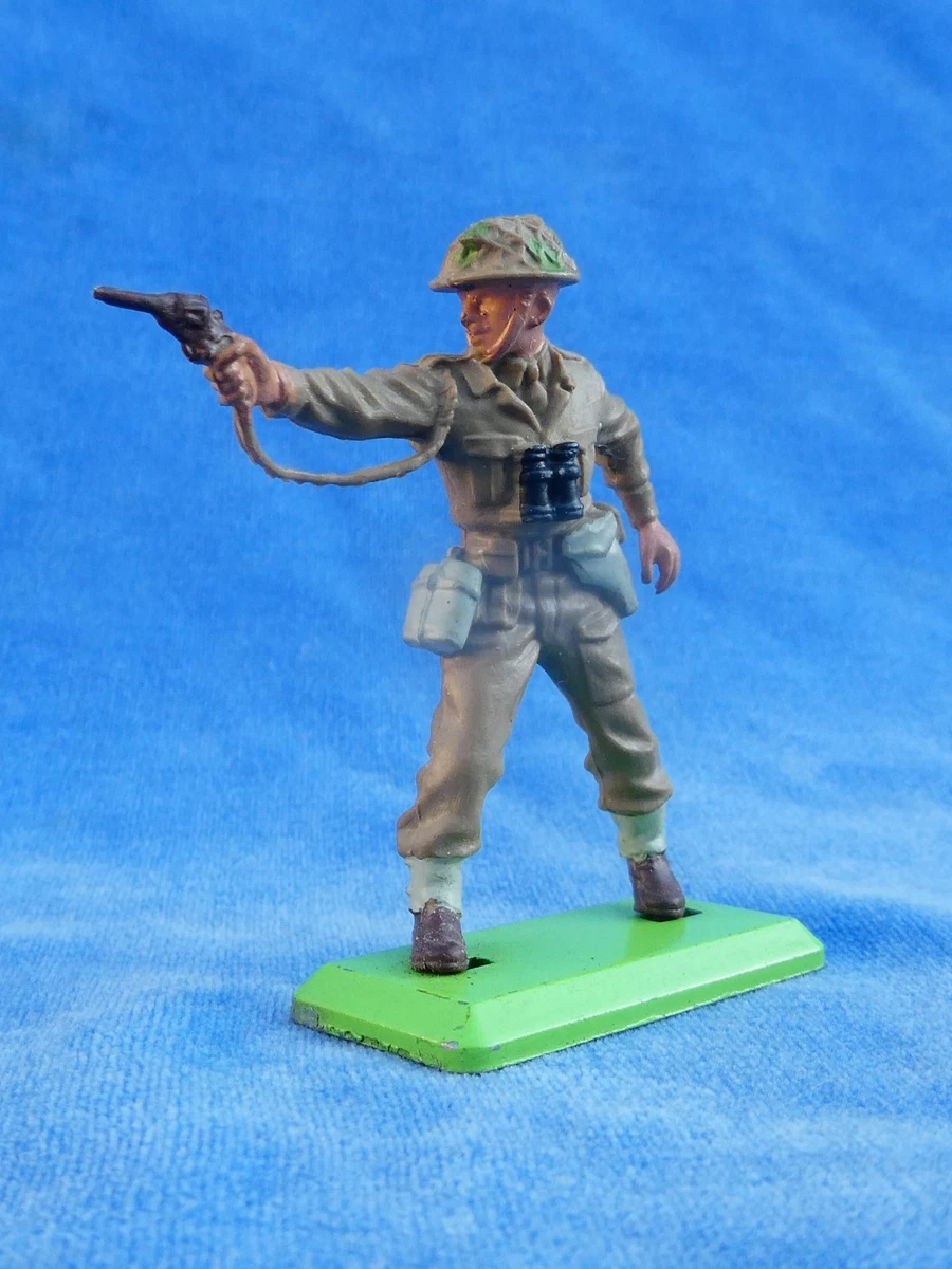 Lot De 3 Soldats Nordistes Britains - Cavalerie Plastique Peinte - Occasion