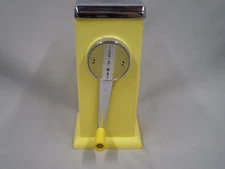 VINTAGE Ice O Matic Ice Crusher 1950's/60's Yellow Snow Cones Slushy