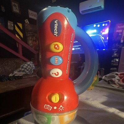 VTech Spin & Learn Color Flashlight Learning Toy Red/Blue 12-36M