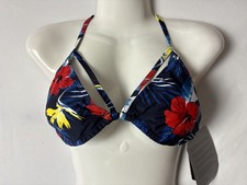 Bikini Oberteil blau gemustert von ICEPEAK Gr. 36  NEUWARE