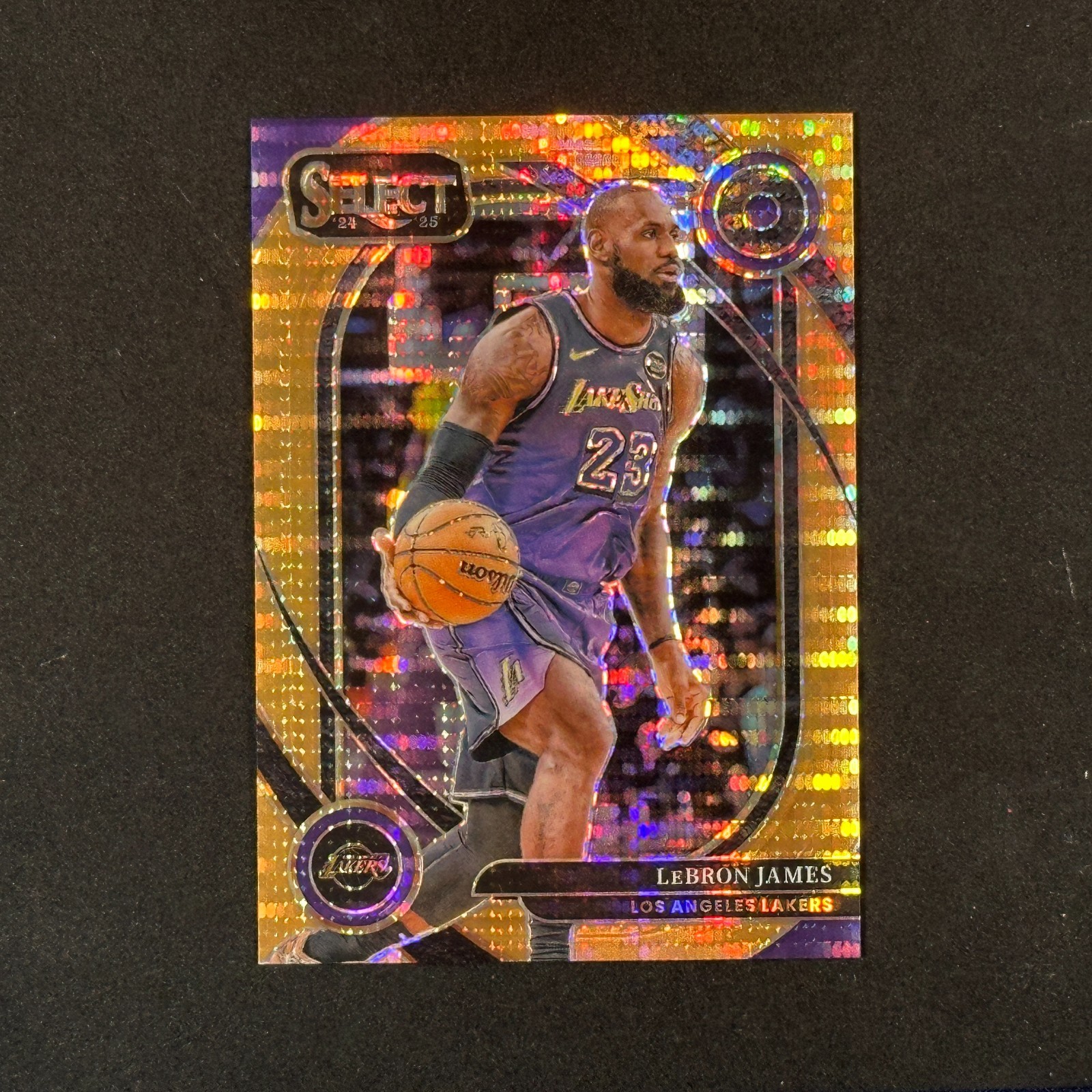 2024-25 Panini Select LeBron James Courtside  #241 Orange Pulsar 8/18