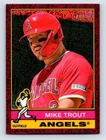 2025 Topps Heritage #119 Mike Trout Red Sparkle LA Angels BASEBALL Card