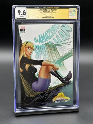 Amazing Spider-Man #800 CGC 9.6 JSA (2018) Gwen Stacy Signed Campbell Edition F