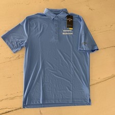Callaway Polo Golf Shirt Blue Opti-Dry Performance Men s Medium UPF 50 New