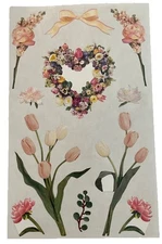 Mrs. Grossman's Stickers SPRING BLOOMS 1 Sheet 4" X 6.5" 1 Sheet Unused