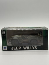 2001 1/32 scale die-cast model Jeep Willys, a U.S. Army 4x4 utility truck
