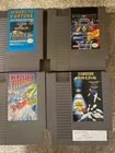 Lot Of 4 Original Nintendo NES Games COBRA/ BOWLING /PIN-BOT /WHEEL OF FORTUNE