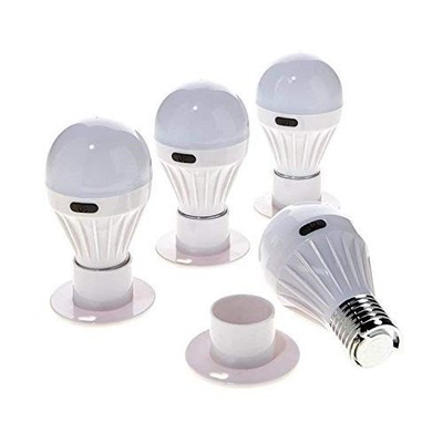 4pack Battery Operated Wireless Led Light Bulb | 200 Lumens Bright Light Bulb Wi
