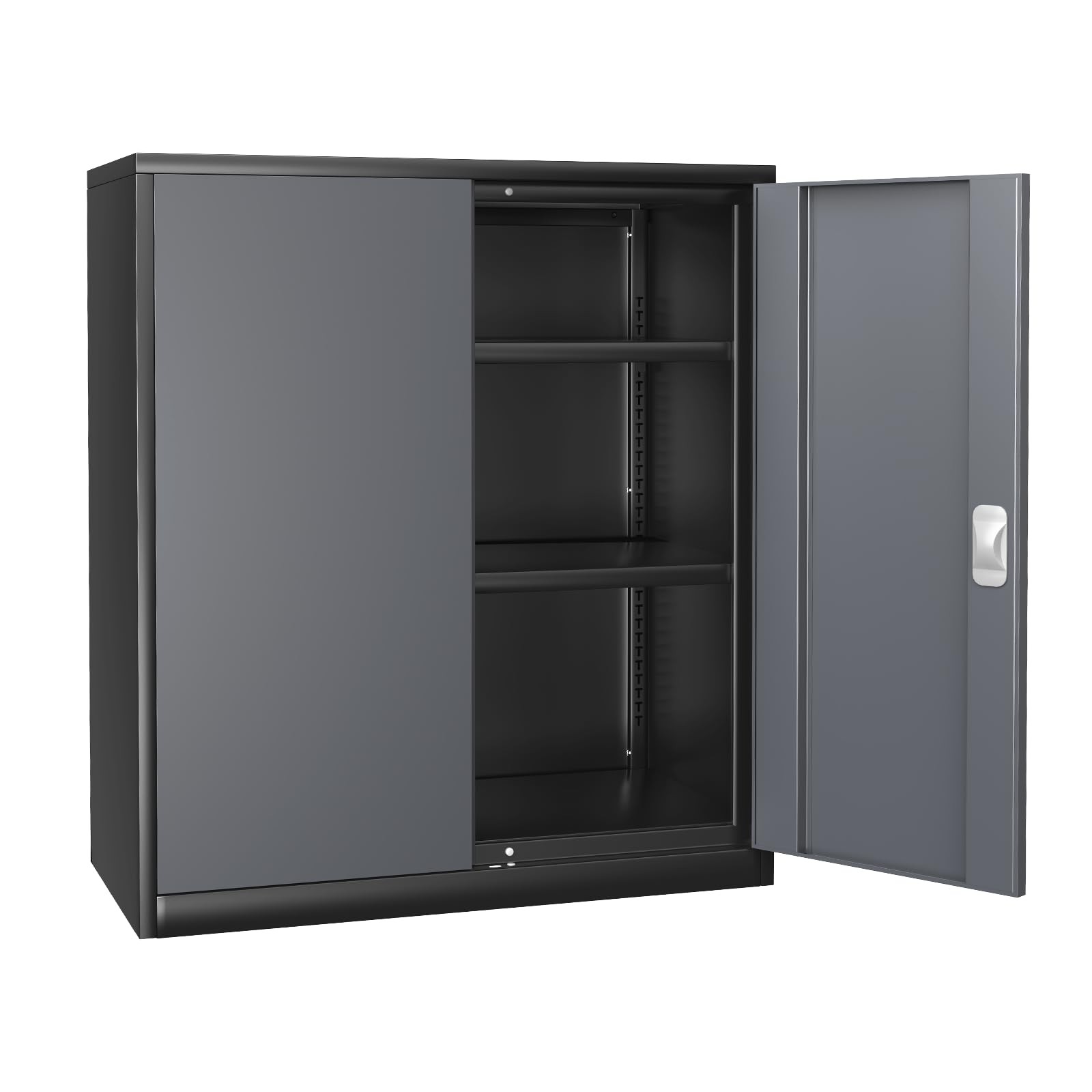 Athena Collection 36-Inch Metal Storage Cabinet with Doors and Shelves for Garage Organization