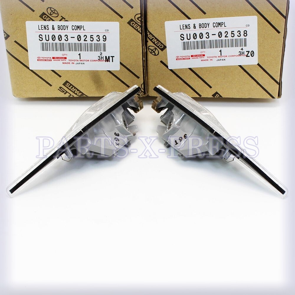 OEM TOYOTA GT86 SCION FR-S SUBARU BRZ FRONT SIDE MARKER CLEAR LENS SET RH & LH