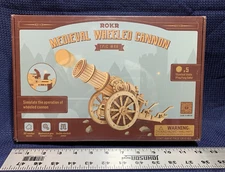 ROKR Epic War 3D Wooden Mechanical Medieval Model Cannon KW801 STEM Kit