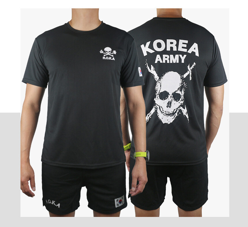 【レア品 KOREA ARMY】로카티 韓国軍 TシャツR.O.K.A. Korean Army ROKA T-Shirt | Korea Army Tactical Military Top